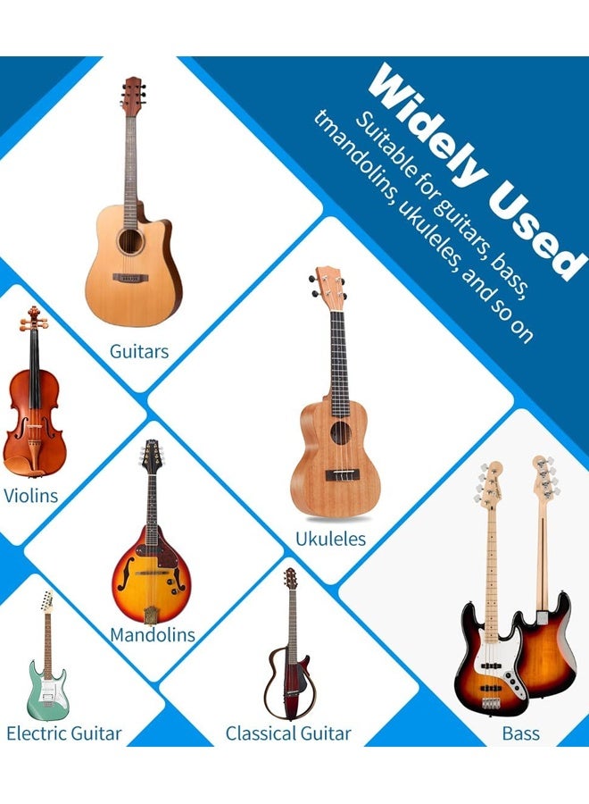 Guitar Stand, A-Frame Folding Guitar Stand with Non-Slip Rubber and Foam Arms, Metal Guitar Stand for Acoustic Guitar, Electric Guitar, Bass, Ukulele, Banjo - Image 3